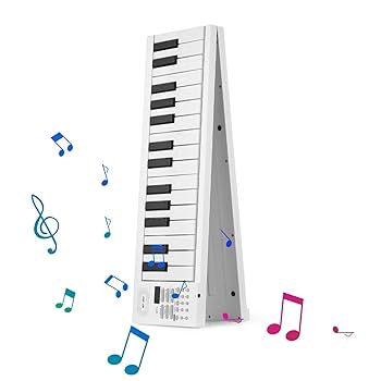 Amazon | 61鍵 折りたたみ式 コンパクトサイズ 電子ピアノ 多